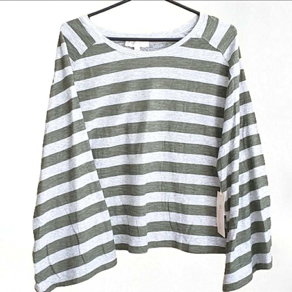 Two by Vince Camuto Roadtrip Stripe Top M